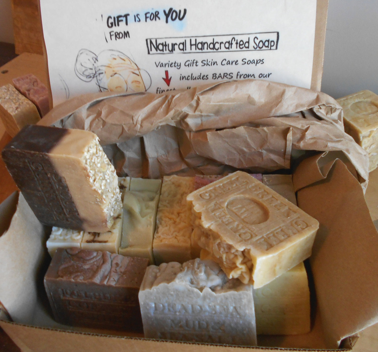 Twelve Handmade Soap Bar Gift Set For Gentleman