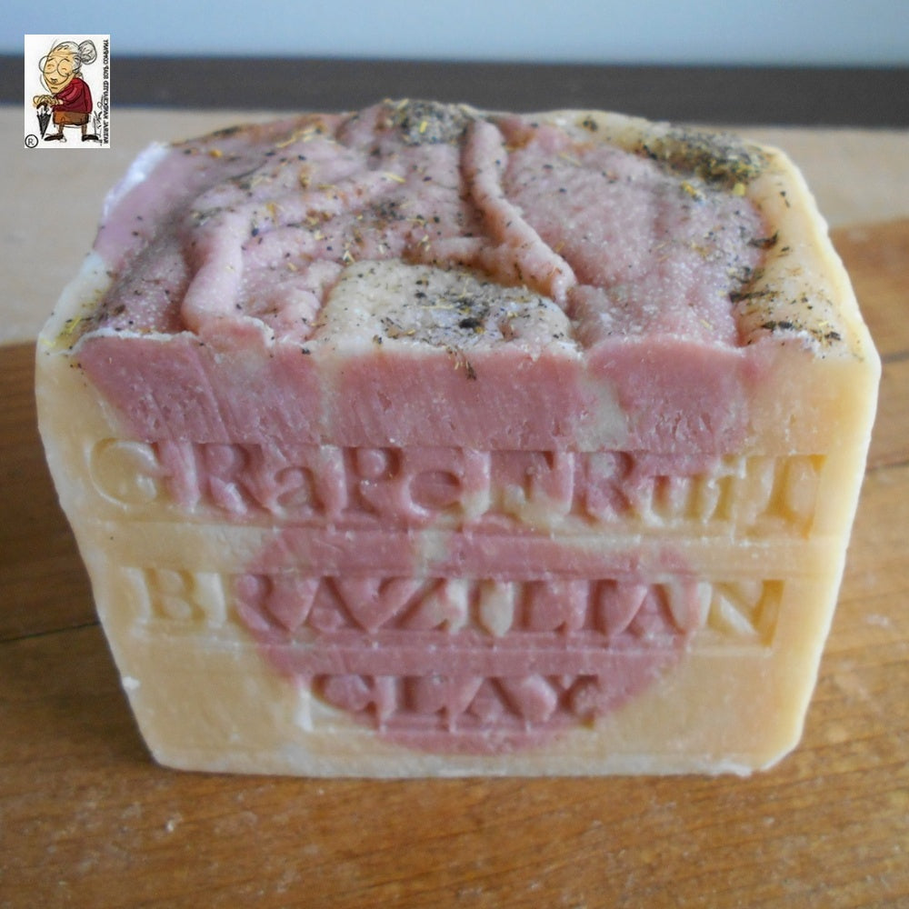 Grapefruit soap  is high in antioxidants, which fight the free radicals that cause wrinkles, discoloration and acne soap