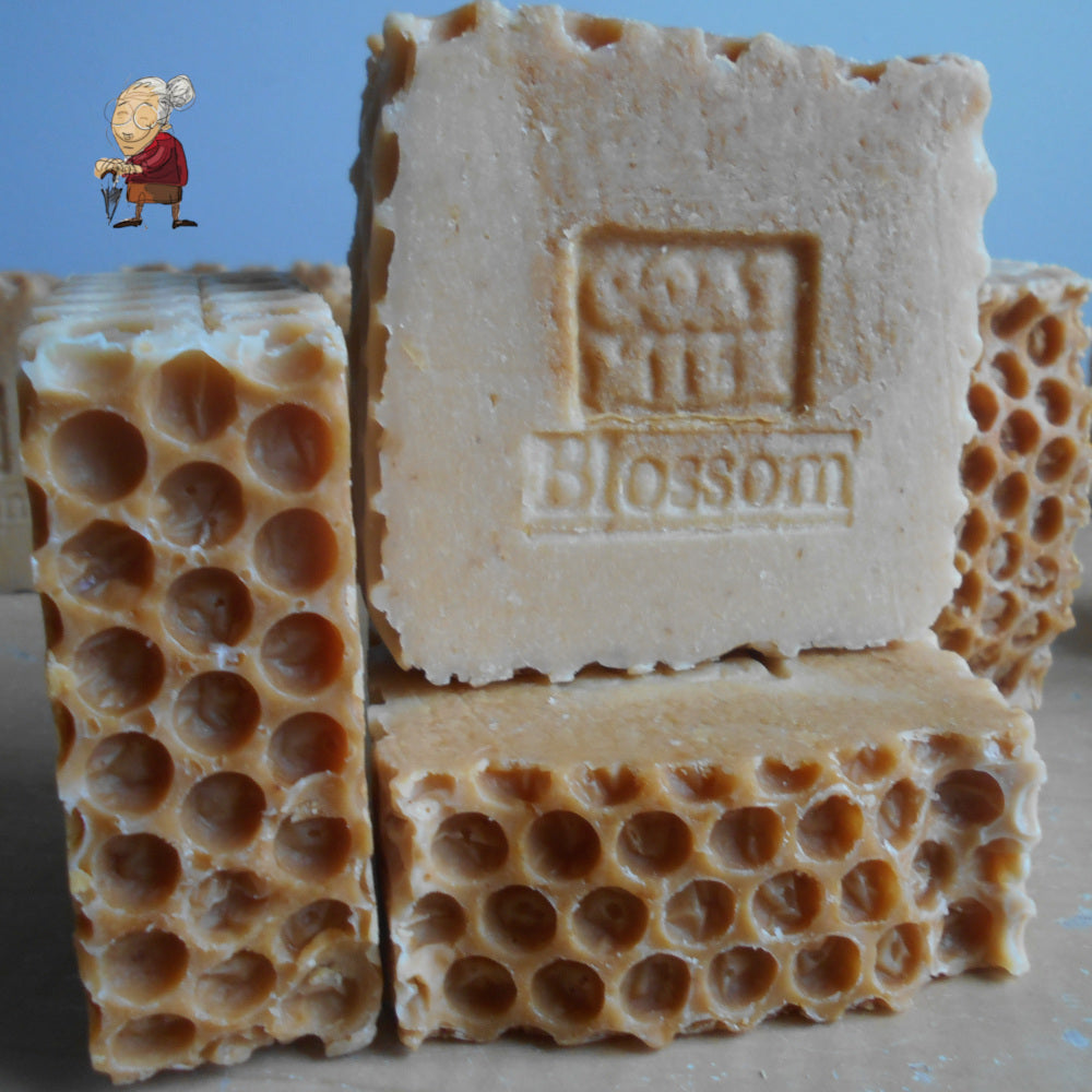 Goats Milk Soap with Blossom Honey- Farm Fresh Milk