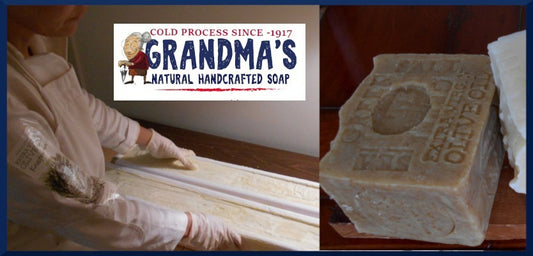 Size and color natural soap cold process