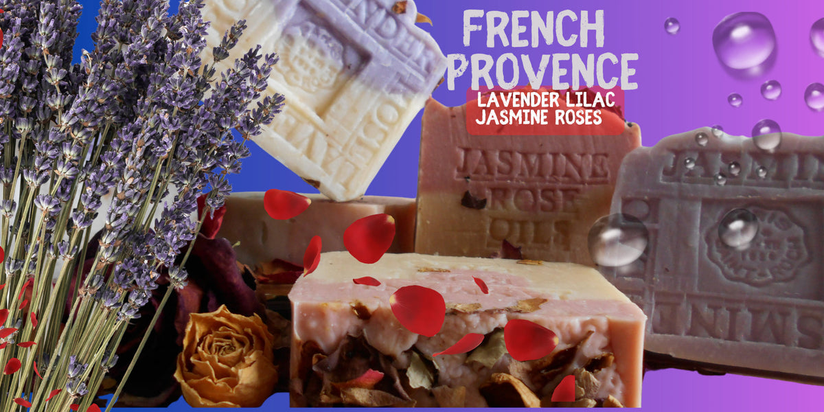 Handmade soap colors size shape 