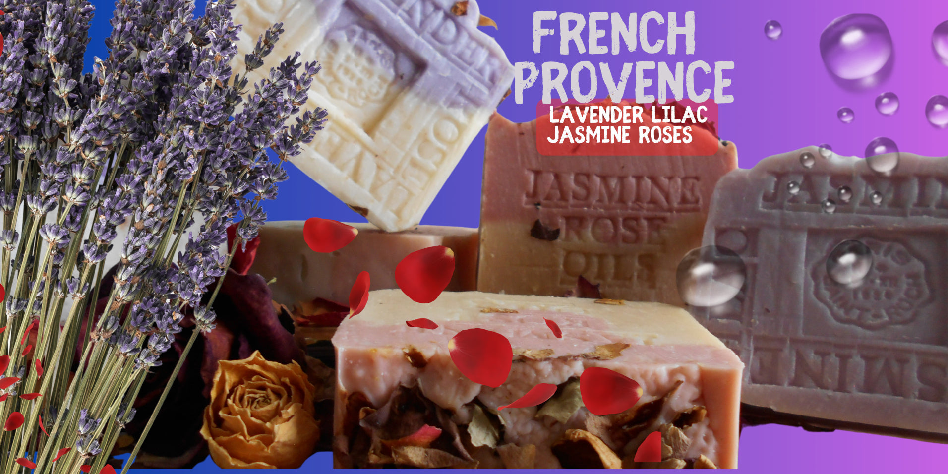 Handmade soap colors size shape 