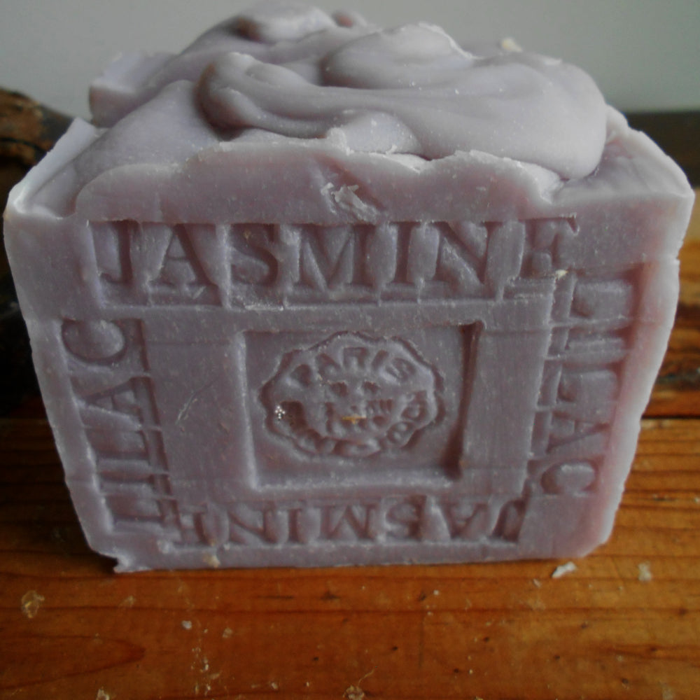 A handmade soap jasmine - lilac - organic and artisan soap