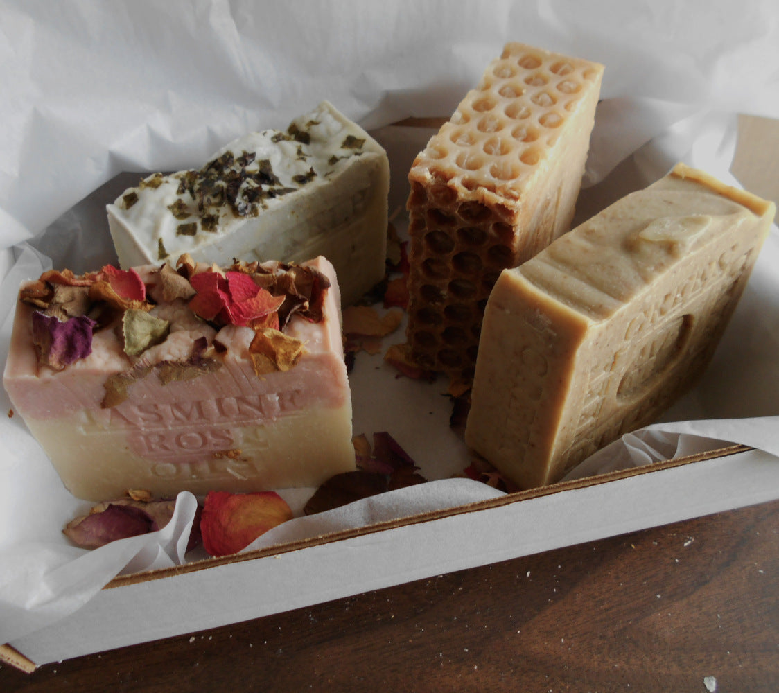 Luxurious Four Bar Soap Gift Set All Natural  - Artisan