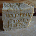 Oatmeal and shea butter cold process soap, creamy lather, gentle exfoliation