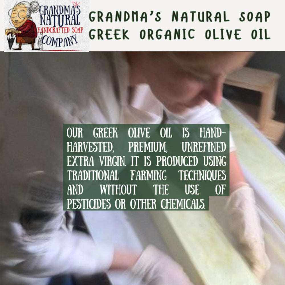 Organic Extra Virgin Greek Olive Oil  Handmade Soap
