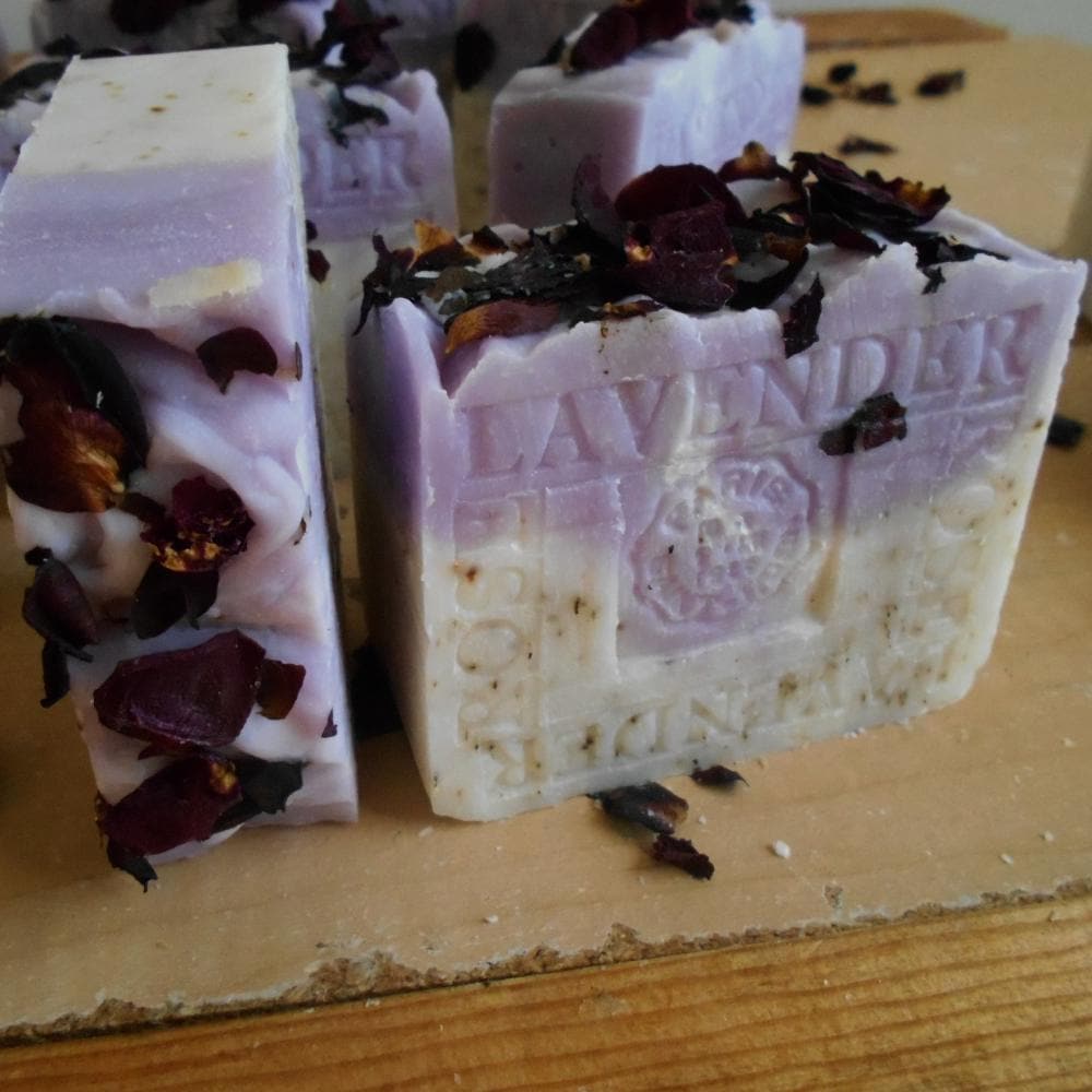 Handcrafted Natural French Provence Lavender Rose Soap