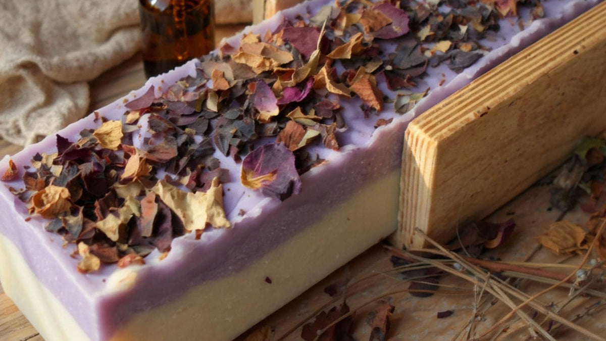Handcrafted Natural French Provence Lavender Rose Soap
