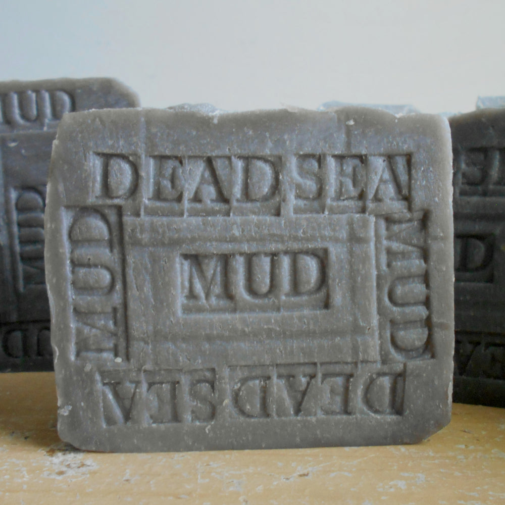 Dead Sea Mud soap shrinks large pores, rinses away blackheads and helps clear acne