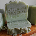 Peppermint Natural Soap with Sea Clay