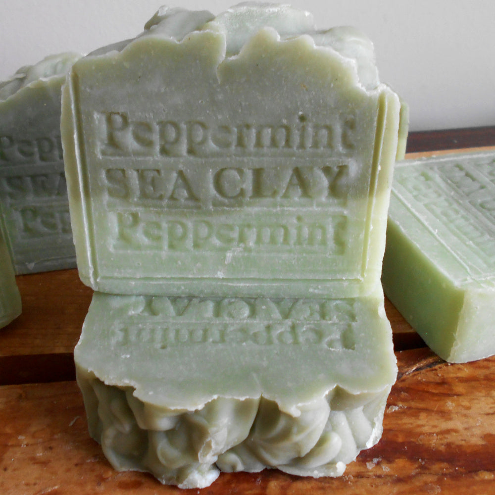 Peppermint  and Sea Clay Natural Soap