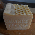 Goatmilk and coconut  milk soap custom hand-stamped design