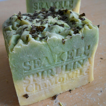 Ocean Sea Kelp -Moss  Aged Natural Soap with Chamomile 12 oz.