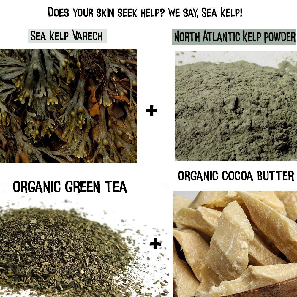 Kelp moss green tea organic butter