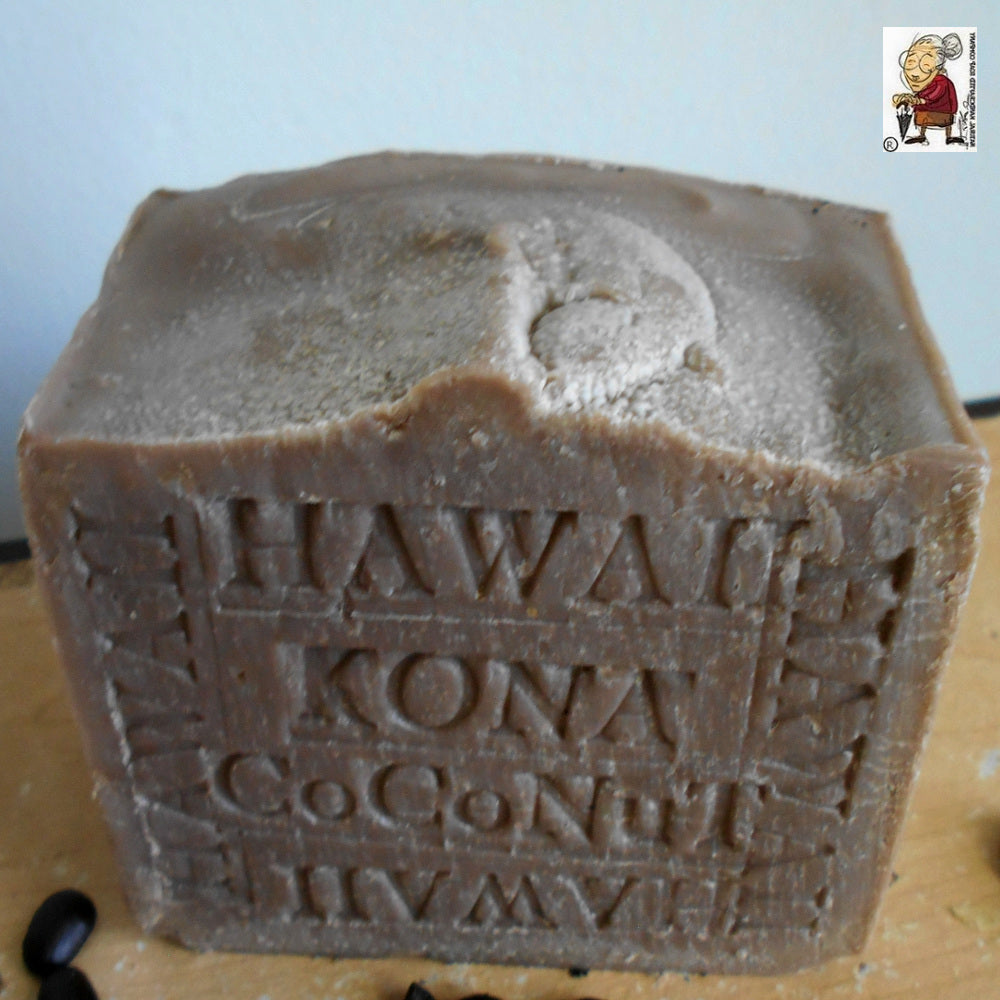 Hawaiian Kona Coffee Soap  and Organic Coconut Milk 10-OUNCE