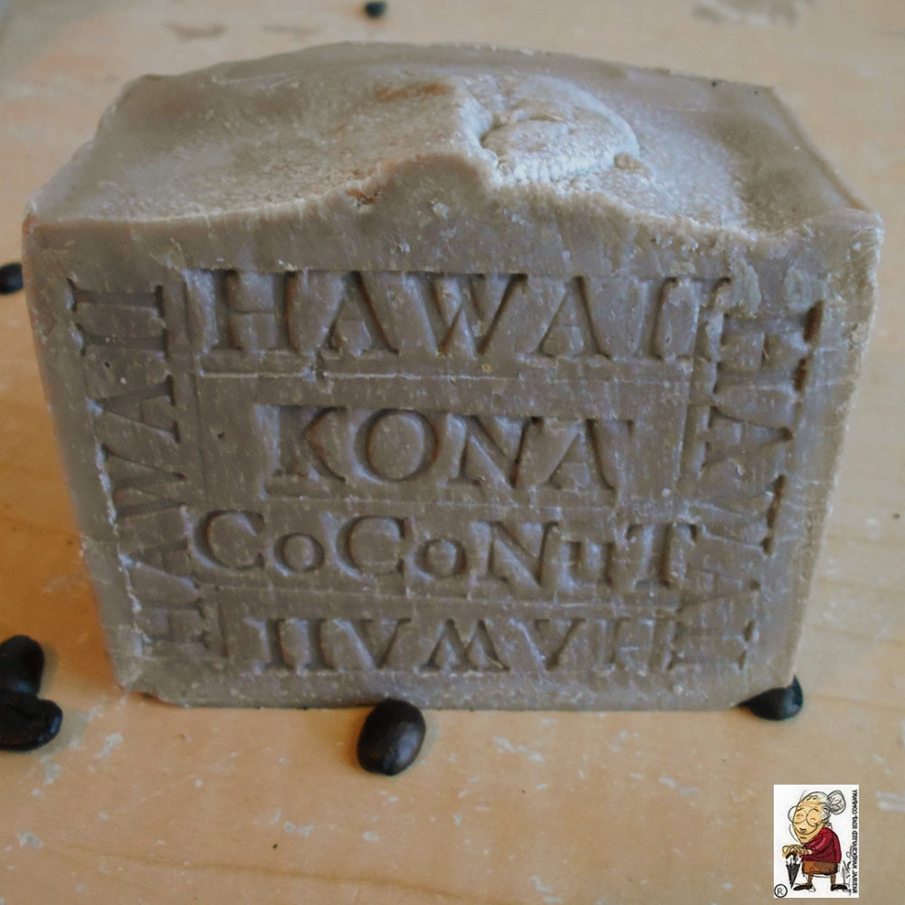 Hawaiian Kona Coffee Soap  and Organic Coconut Milk 10-OUNCE
