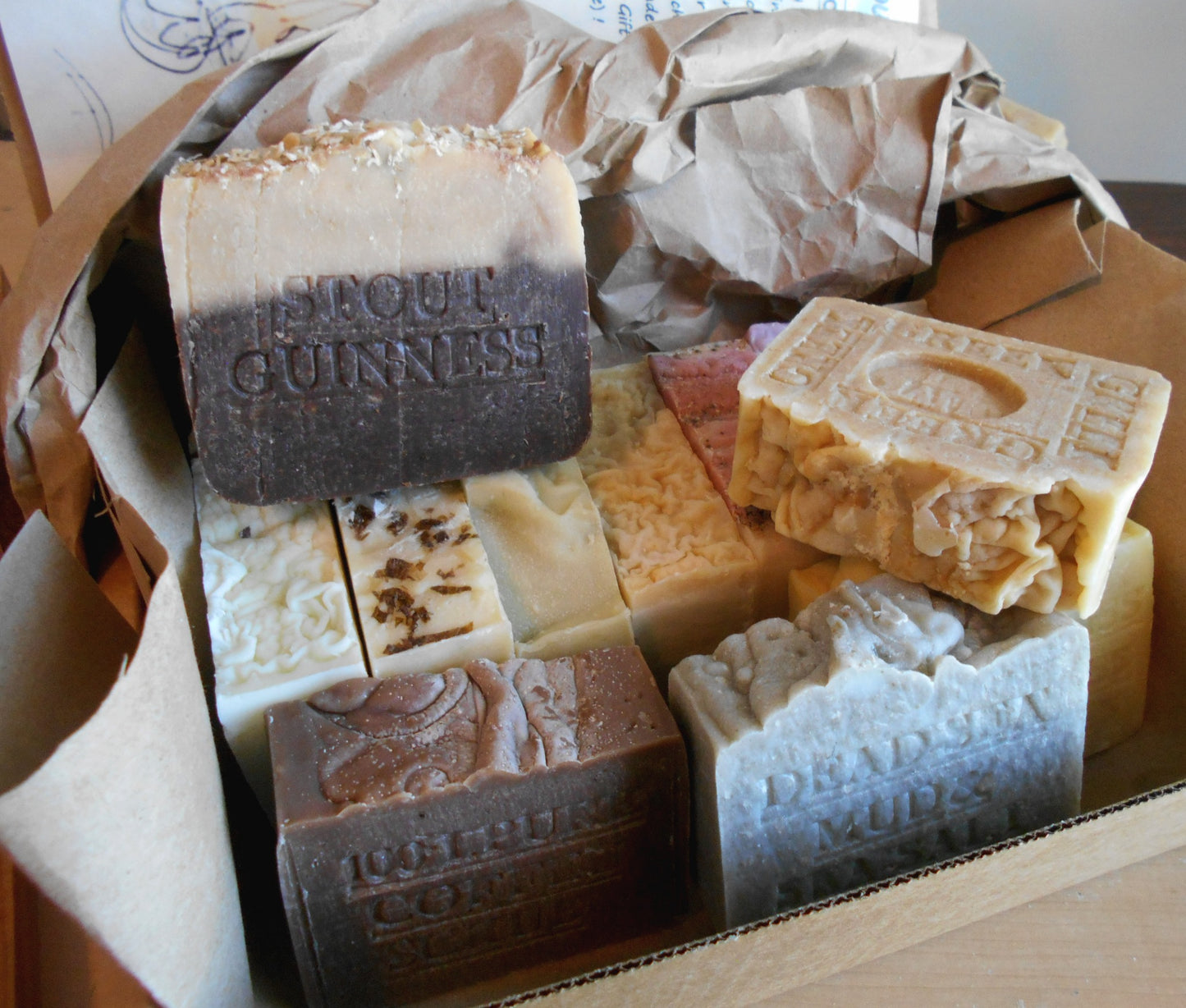 Twelve Handmade Soap Bar Gift Set For Gentleman