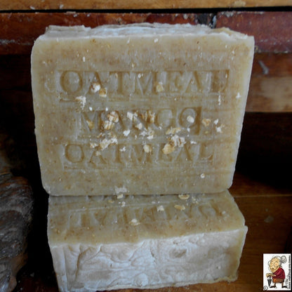 Oatmeal And Shea Butter Handmade Natural Soap Aged 12 OUNCE