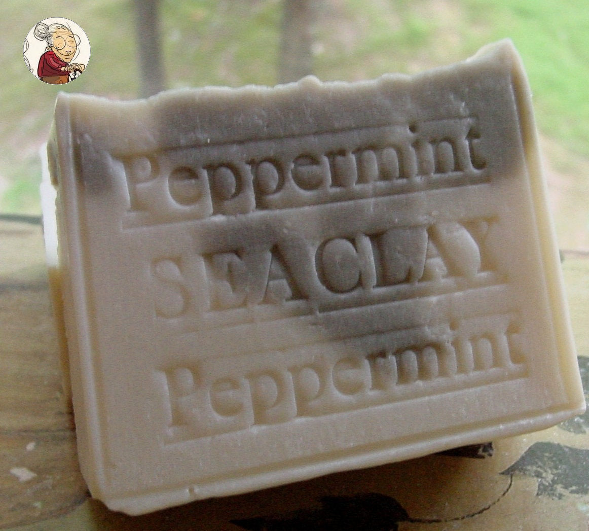Peppermint Natural Soap with Sea Clay